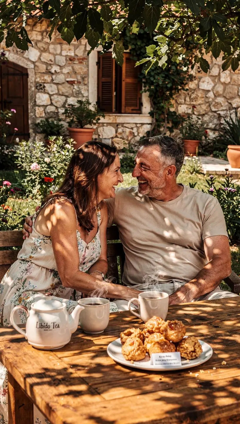 Muškarac uživa u šalici čaja dok se opušta nakon napornog dana.